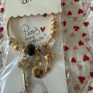 Eleven Paris Gold and Black Charm
